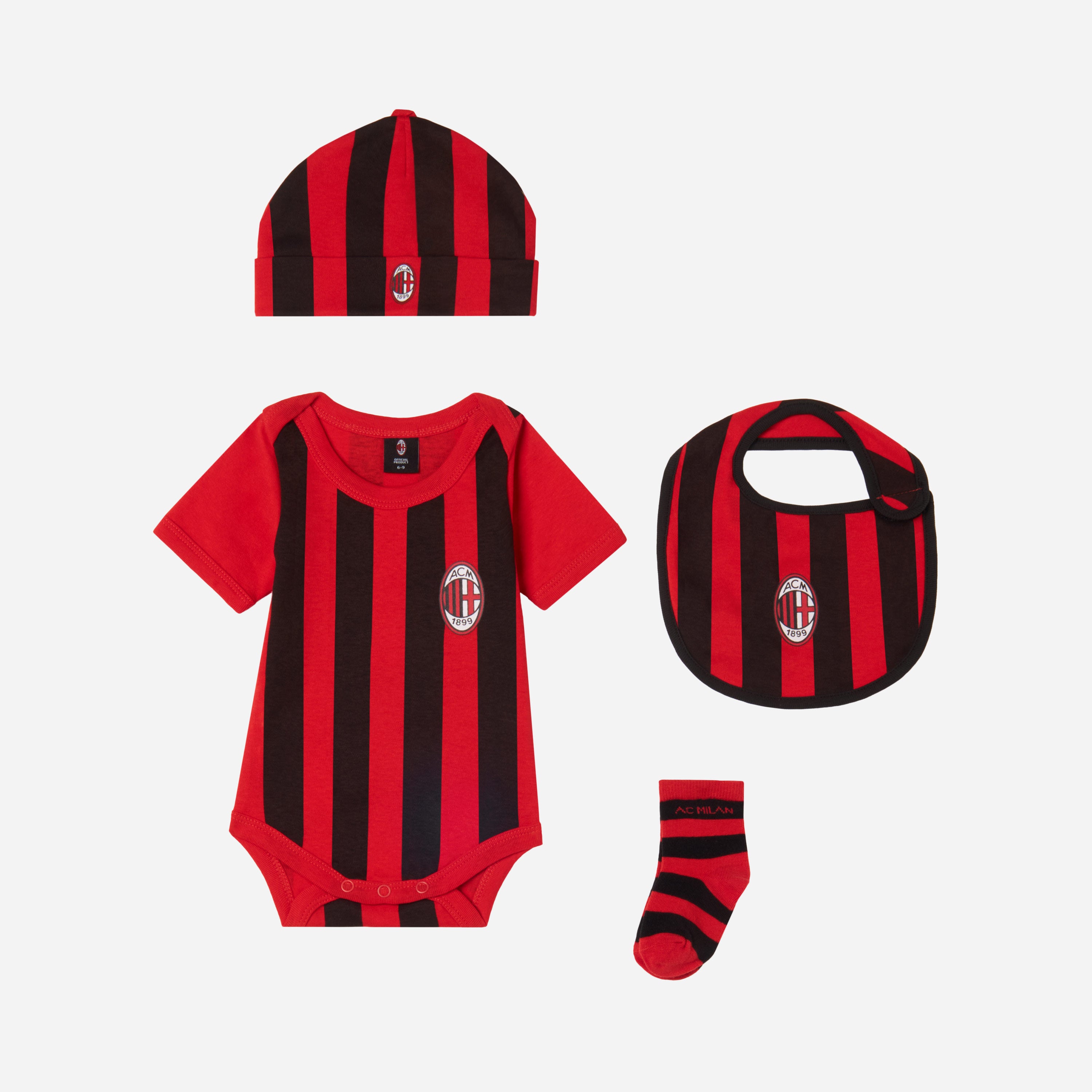 Neonato Completino Ufficiale Milan Maglia Inter Bambino Completino