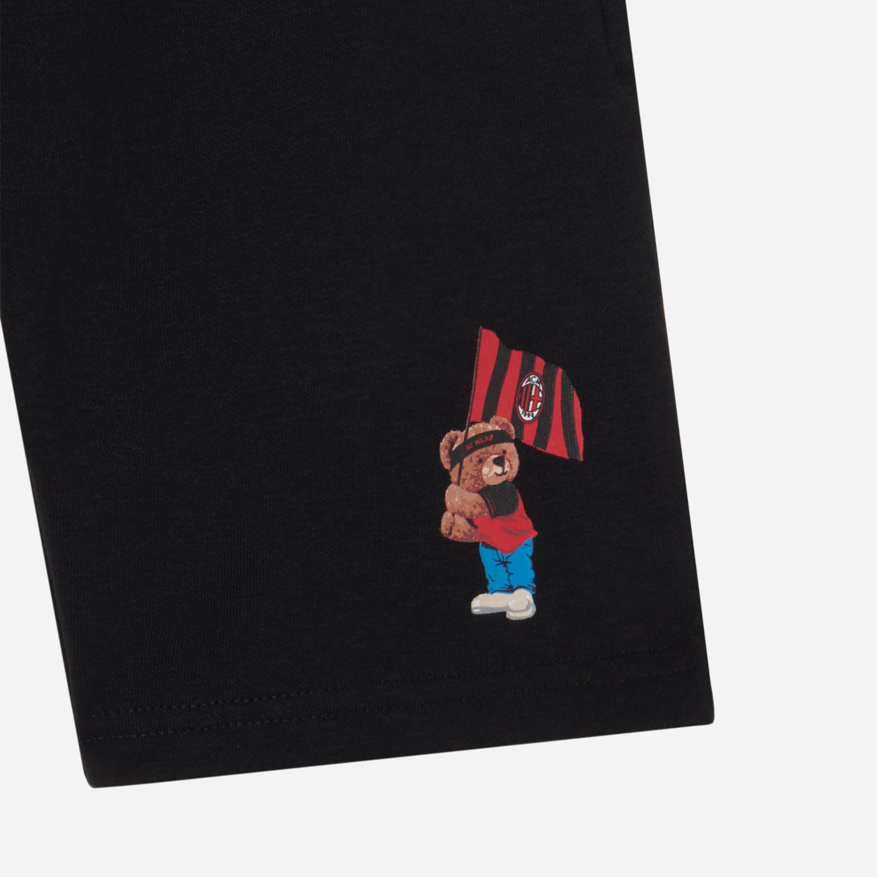 PANTALONCINI MILAN BAMBINO NERI TEDDY COLLECTION