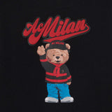 AC MILAN TEDDY ZIPPER SWEATSHIRT BLACK KIDS