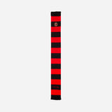 AC MILAN STRIPED SCARF WITH EMBROIDERY