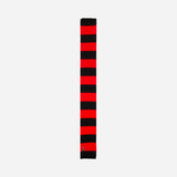 AC MILAN STRIPED SCARF WITH EMBROIDERY