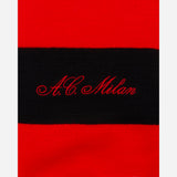 AC MILAN STRIPED SCARF WITH EMBROIDERY