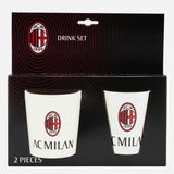 SET TAZZA E BICCHIERE MILAN CON LOGO