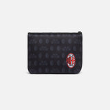 BUNDLE SWIM SHORTS WITH LOGO AND STADIUM PATTERN + BLACK POUCH MC2 SAINT BARTH X AC MILAN