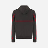 MILAN SWEATSHIRT WITH AC MILAN ESCUTCHEON AND STRIPES