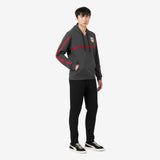 MILAN SWEATSHIRT WITH AC MILAN ESCUTCHEON AND STRIPES