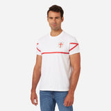 MILAN T-SHIRT WITH AC MILAN ESCUTCHEON AND STRIPES
