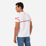 MILAN T-SHIRT WITH AC MILAN ESCUTCHEON AND STRIPES