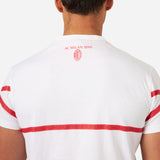 MILAN T-SHIRT WITH AC MILAN ESCUTCHEON AND STRIPES
