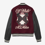 GIACCA VARSITY BORDEAUX OFF-WHITE™ C/O AC MILAN