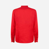 MC2 SAINT X AC MILAN BARTH RED LINEN SHIRT