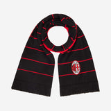 AC MILAN SCARF WITH LOGO AND RED STRIPES