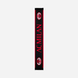 AC MILAN SCARF WITH LOGO AND LETTERING