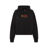 AC MILAN BLACK CROP HOODIE - ROSSONERI SINCE 1899