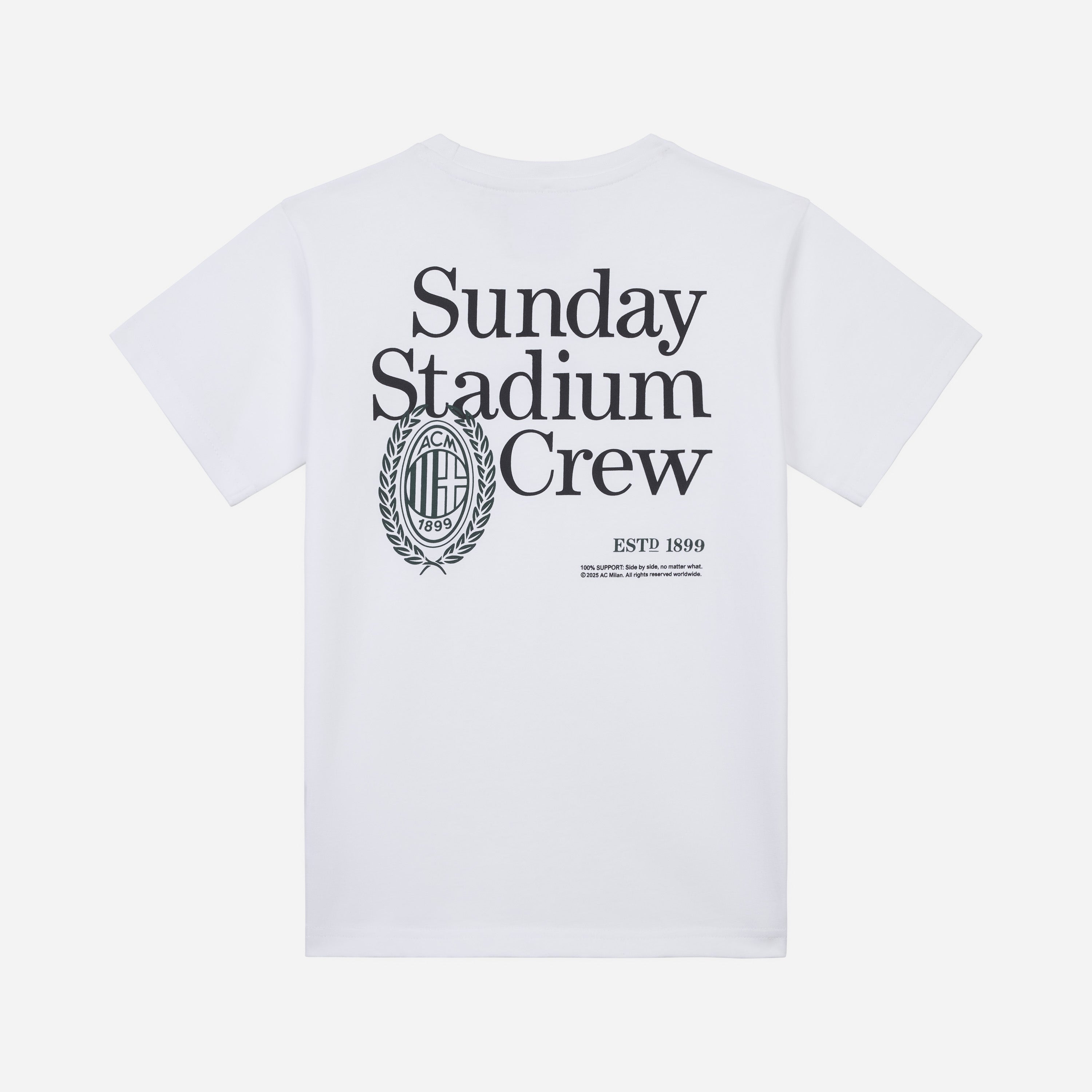 AC MILAN SUNDAY STADIUM CREW WHITE T-SHIRT KIDS