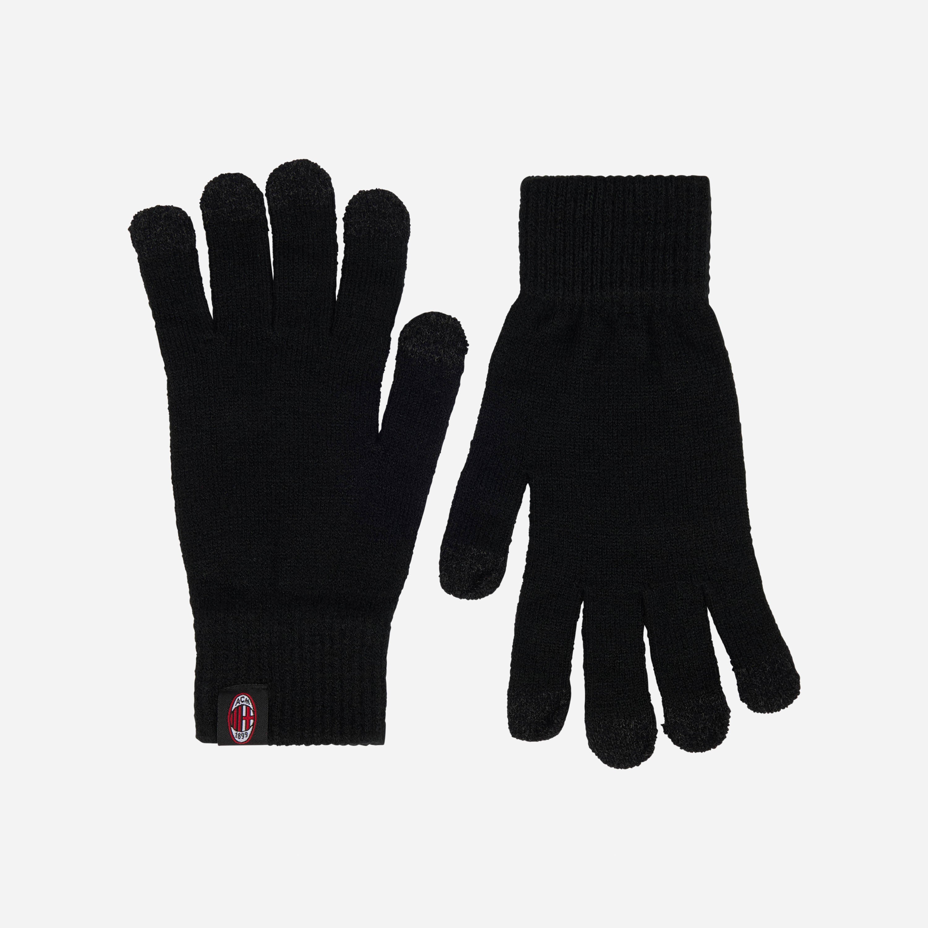 AC MILAN BLACK GLOVES