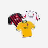 SET OF THREE MILAN 25/26 JERSEYS MAGNETS