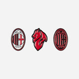 AC MILAN SET OF THREE PINS