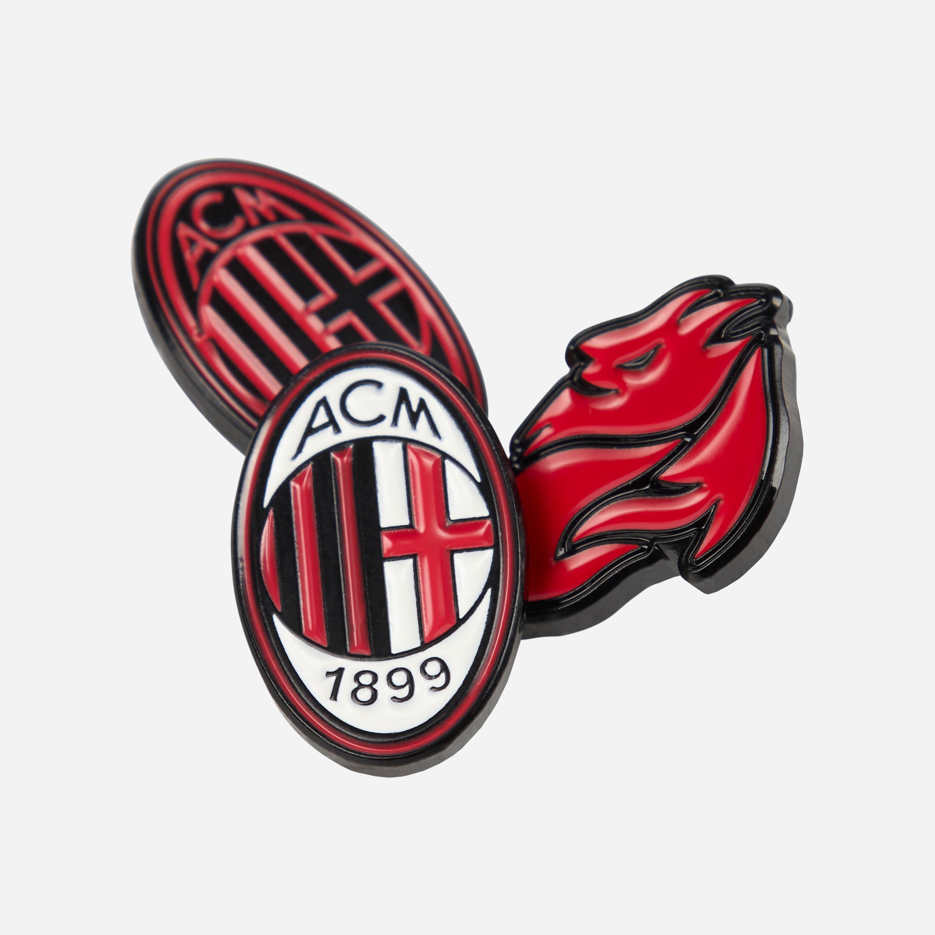 AC MILAN SET OF THREE PINS