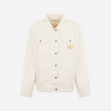 AC MILAN WOMEN'S WHITE DENIM JACKET