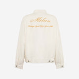 AC MILAN WOMEN'S WHITE DENIM JACKET