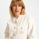AC MILAN WOMEN'S WHITE DENIM JACKET