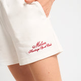 AC MILAN WOMEN'S WHITE SHORTS WITH EMBROIDERY