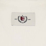 AC MILAN WOMEN'S WHITE CROP TOP WITH EMBROIDERY