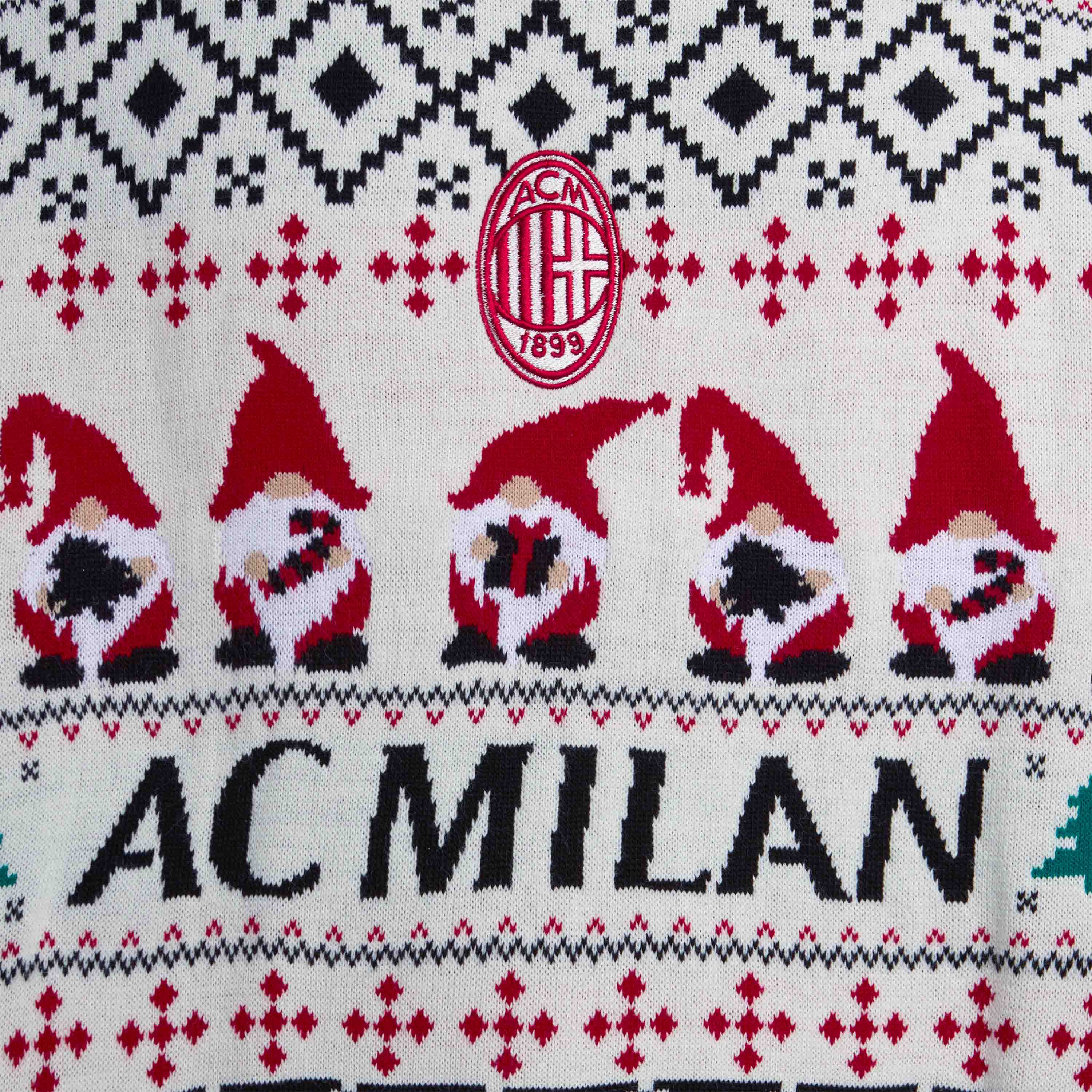 AC MILAN WHITE CHRISTMAS JUMPER