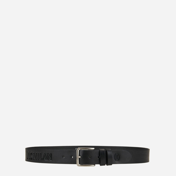 MILAN SPORTY LEATHER BELT WITH LOGO