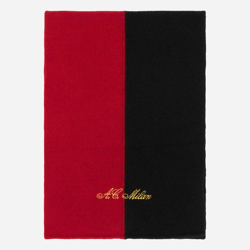 AC MILAN SCARF IN MIXED CASHMERE