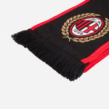 AC MILAN DOUBLE SIDE SCARF WITH LOGO AND GOLD DETAILS