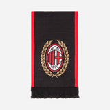 AC MILAN DOUBLE SIDE SCARF WITH LOGO AND GOLD DETAILS