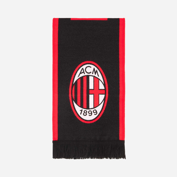 AC MILAN SCARF WITH LOGO AND LETTERING