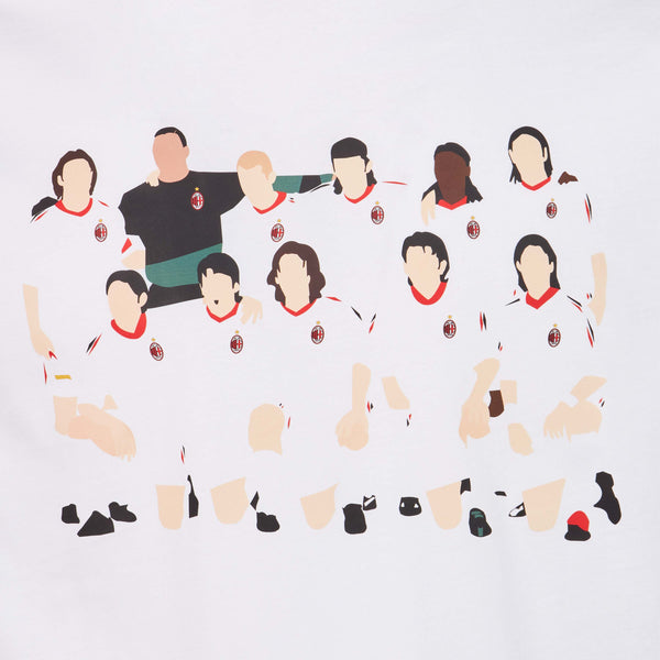 T-SHIRT CON STAMPA MILAN CHAMPIONS LEAGUE RETRO COLLECTION 2003