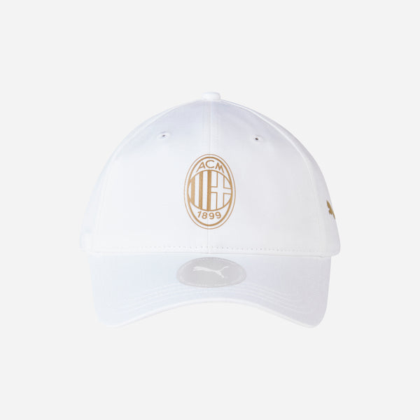 CAPPELLINO BIANCO CON LOGO MILAN