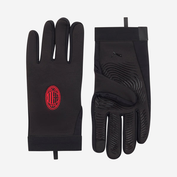 AC MILAN NON-SLIP BLACK GLOVES