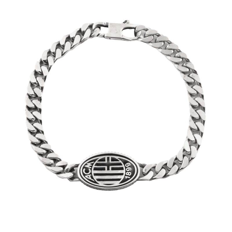 NOVE25 X MILAN - BRACCIALE ARGENTO STEMMA