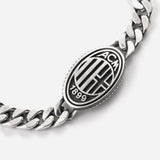 NOVE25 X MILAN - BRACCIALE ARGENTO STEMMA