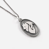 NOVE25 X MILAN - SILVER LOGO NECKLACE