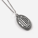 NOVE25 X MILAN - SILVER LOGO NECKLACE