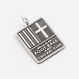 NOVE25 X MILAN -  SILVER HISTORICAL LOGO NECKLACE