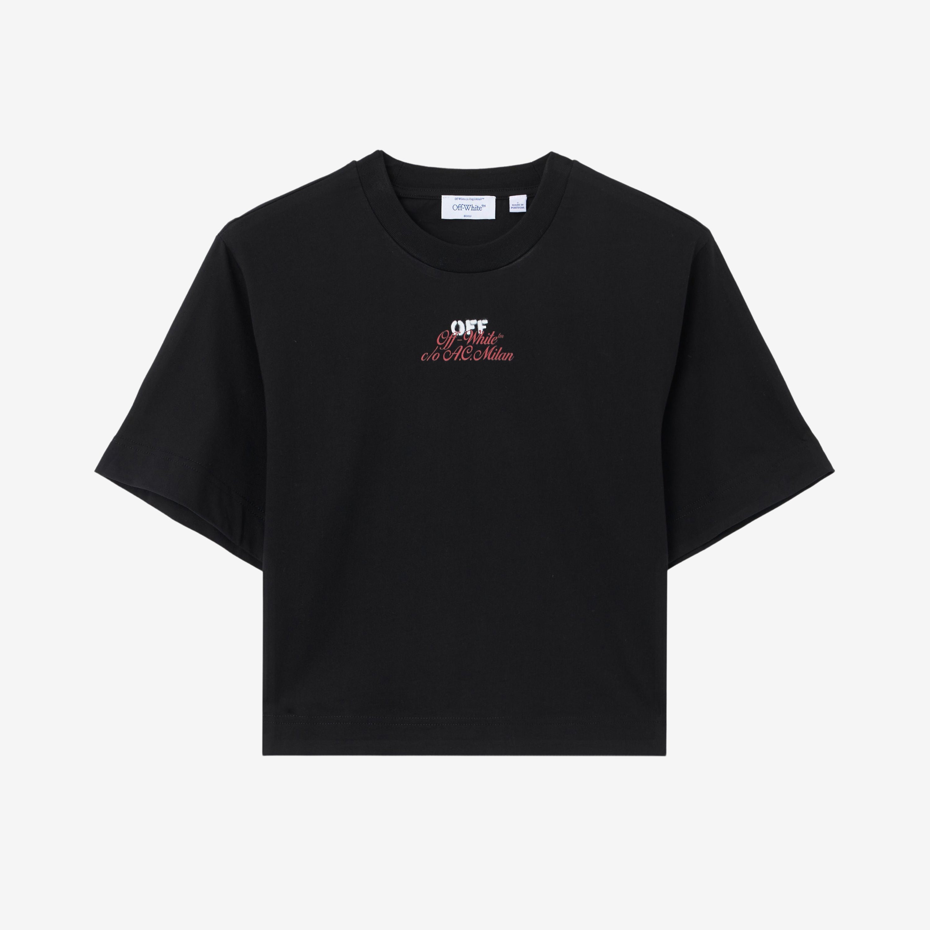 CROPPED T SHIRT OFF WHITE C O AC MILAN AC Milan Store CROPPED T SHIRT OFF WHITE C O AC MILAN AC Milan Store