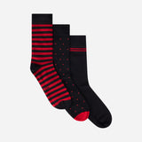AC MILAN PATTERNED SOCKS BOX SET WITH LOGO