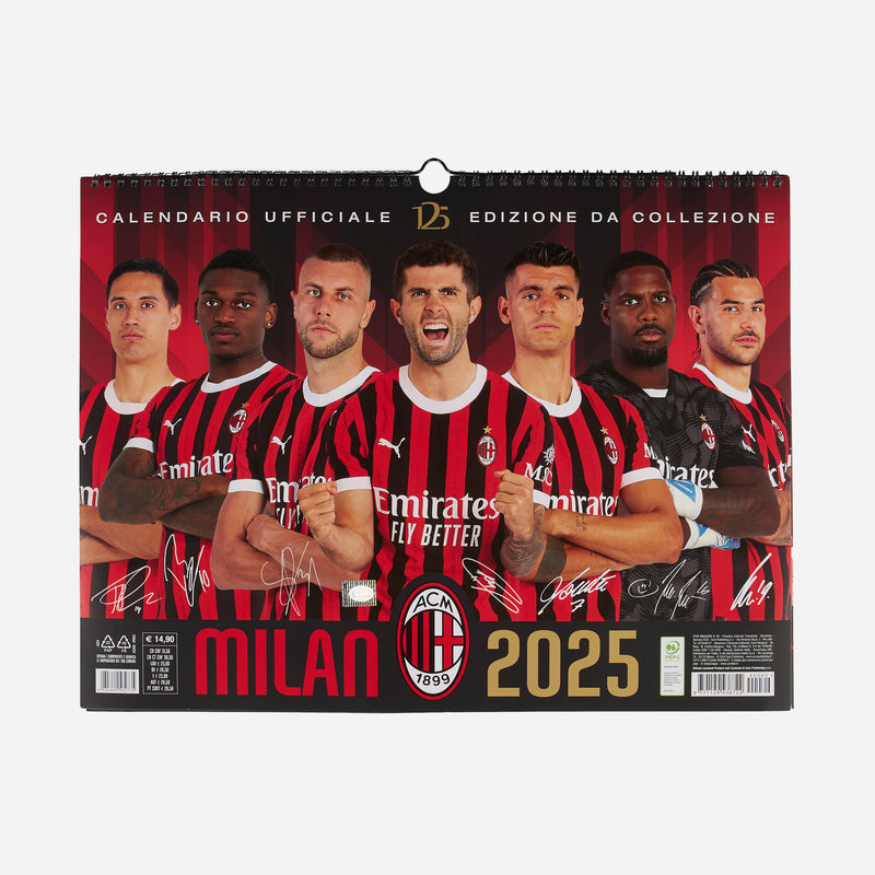 CALENDARIO MILAN 2025 DA COLLEZIONE