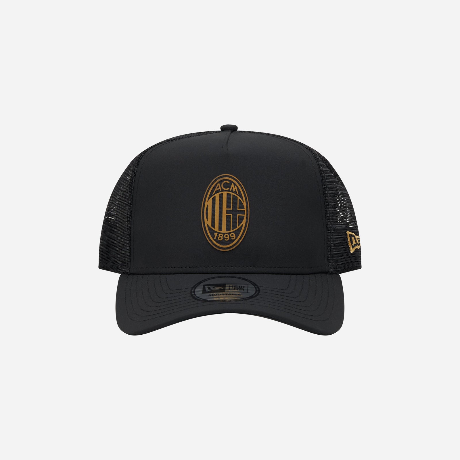 NEW ERA AC Milan ブラックカモフラージュ トラッカーキャップ