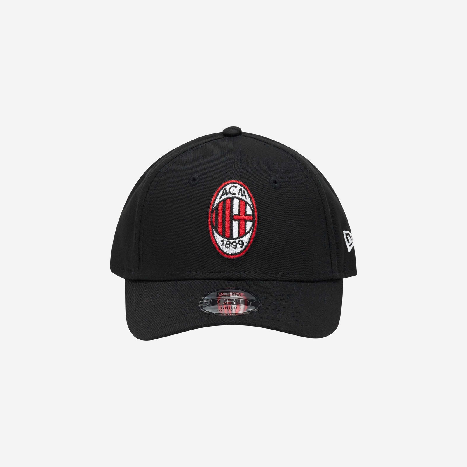 キャップ New Era AC Milan Performance Ball Cap Black 9FORTY® NEW ERA X AC MILAN CAP WITH LOGO AND RED&BLACK