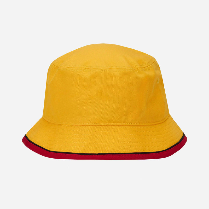 NEW ERA X AC MILAN YELLOW BUCKET HAT WITH LOGO