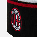 NEW ERA X AC MILAN BEANIE WITH LOGO AND STRIPES