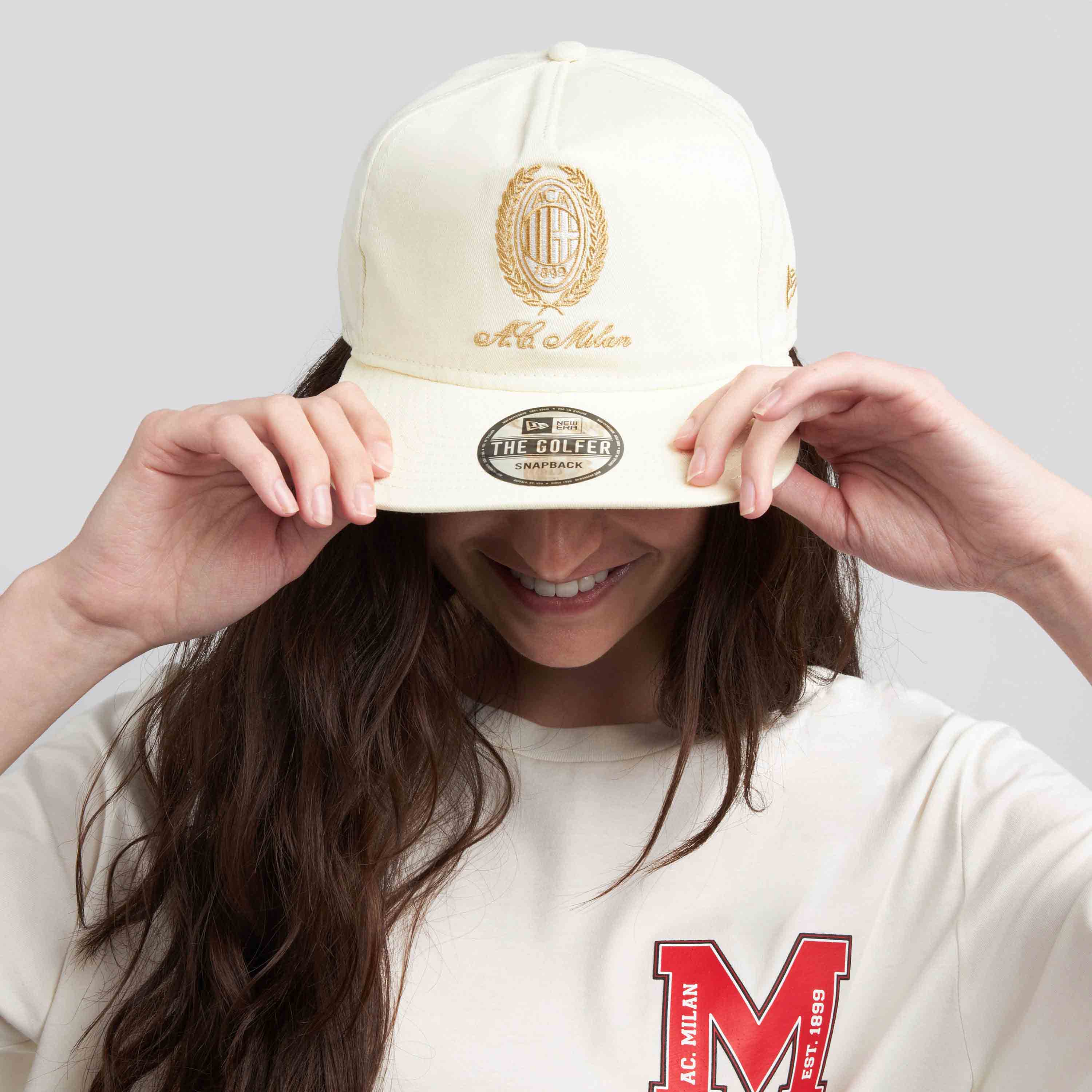 GOLFER CAP NEW ERA X AC MILAN WITH HERITAGE LOGO